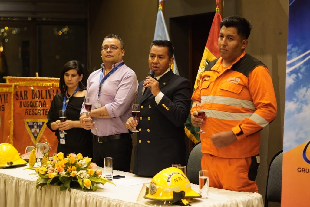 Acto de presentación de la aplicación del SAR Bolivia.
