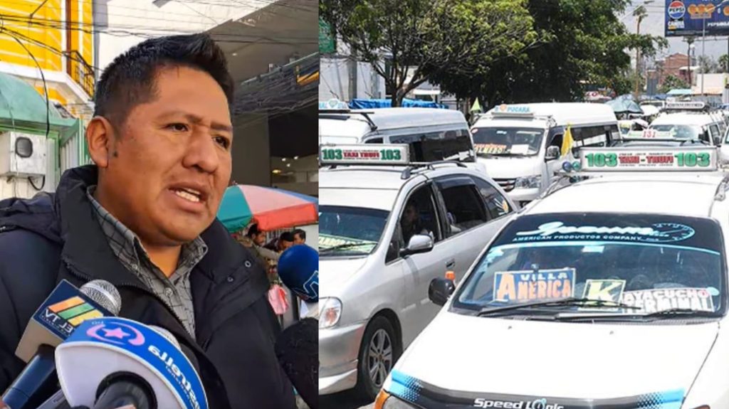 Limbert Tancara, representante del Transporte Libre (rrss)