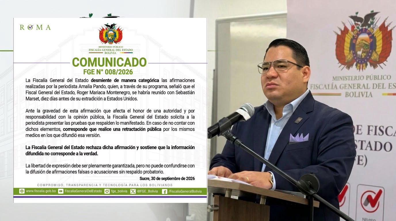 Fiscalía niega supuesto encuentro entre Roger Mariaca y Sebastián Marset y pide pruebas
