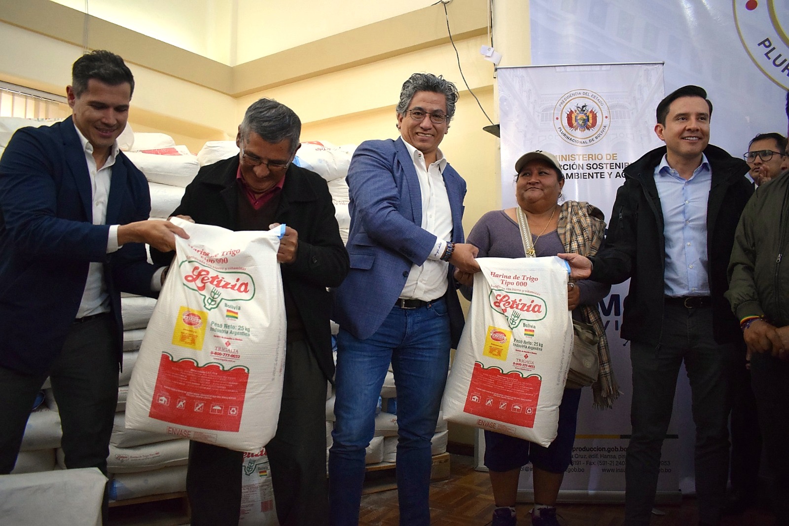 El Gobierno garantiza la venta transparente de harina mediante EMAPA y GEOPAN