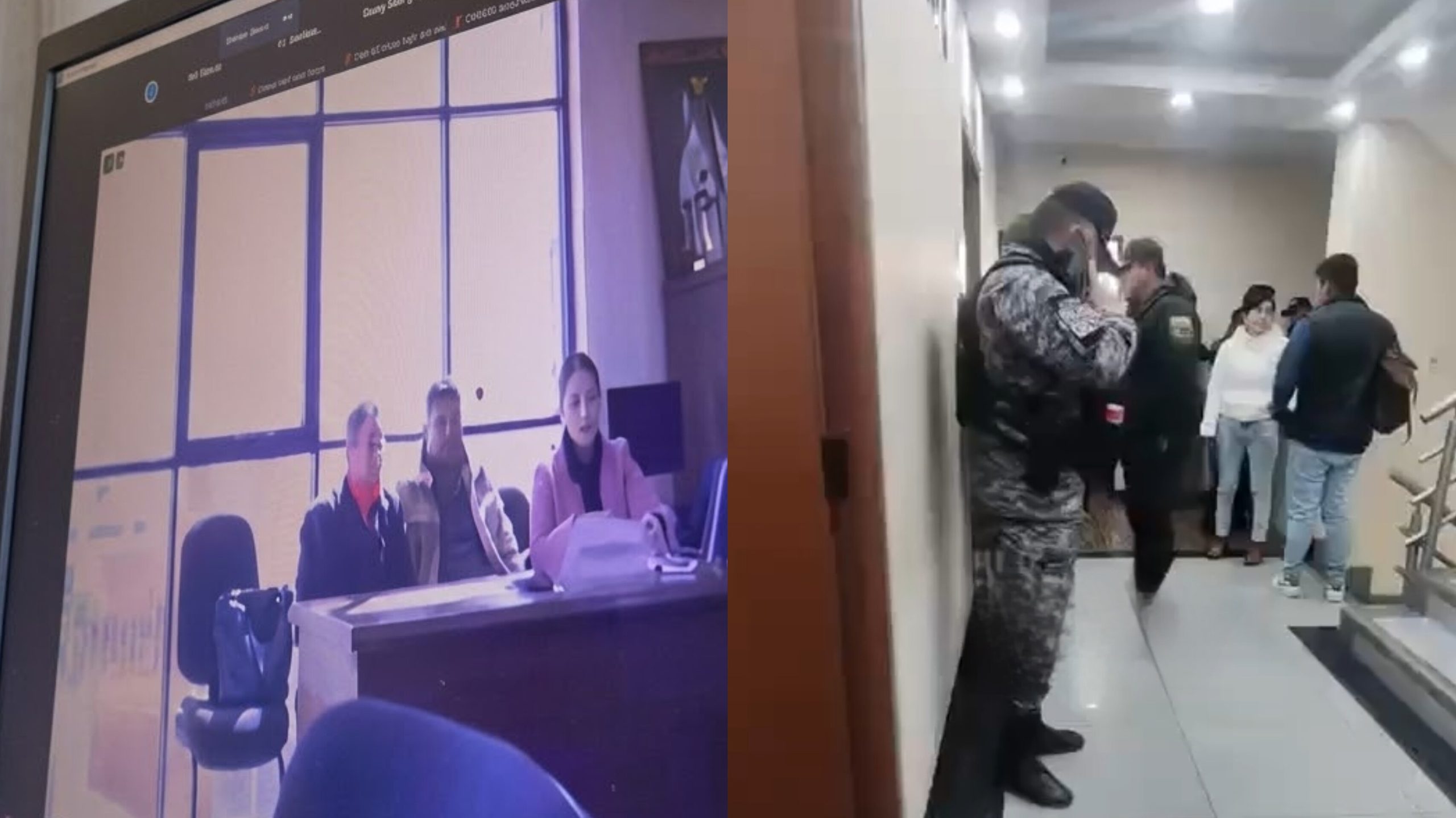 Inicia audiencia de acción de libertad de Martín Irusta bajo fuerte resguardo policial