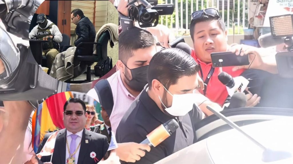 El mayor de la Policía Rubén Aparicio en Santa Cruz.