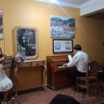Participantes en XXIII edición del Festival Nacional de Piano "Hernán Rivera Unzueta" en Totora.