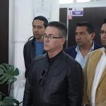 El fiscal General, José Armando Urioste en su visita a las oficinas del Ministerio Público en Sucre. (Fiscalía)