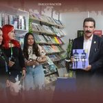 Autoridades en la inauguración de la Feria Internacional del Libro de Cochabamba.