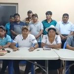 Conferencia de prensa de la Coordinadora de las Seis Federaciones del Trópico de Cochabamba.
