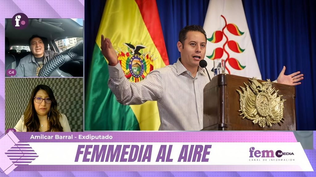 Almilcar Barral en entrevista con FEM Media de Cochabamba.