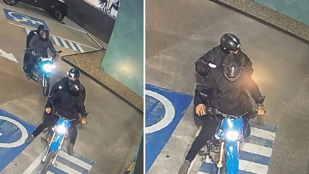 Imágenes de los atracadores de una joyería en Santa Cruz. (RRSS)