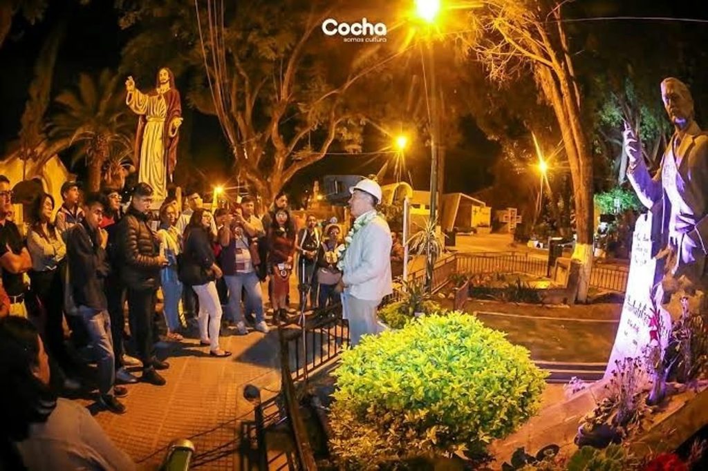 Actividad por la festividad de Todos Santos organizada por la Alcaldía de Cochabamba en 2025.