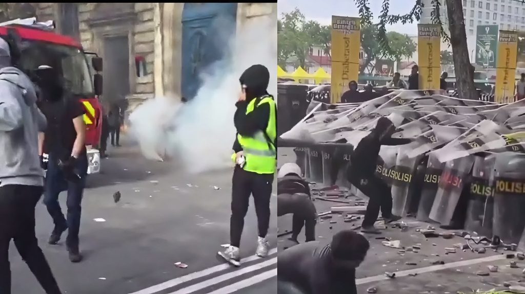 Movilizaciones de distintos sectores en Francia, este sábado.