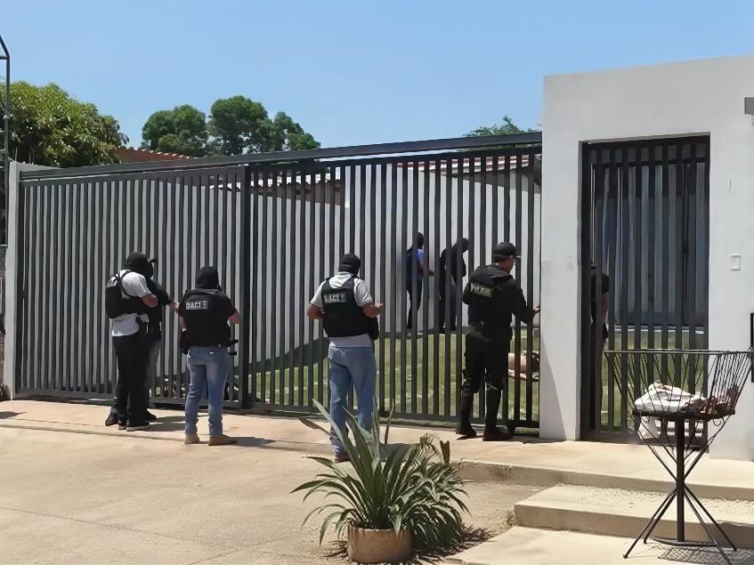 La vivienda donde fueron acribillados los dos ciudadanos brasileros en Warnes, Santa Cruz.