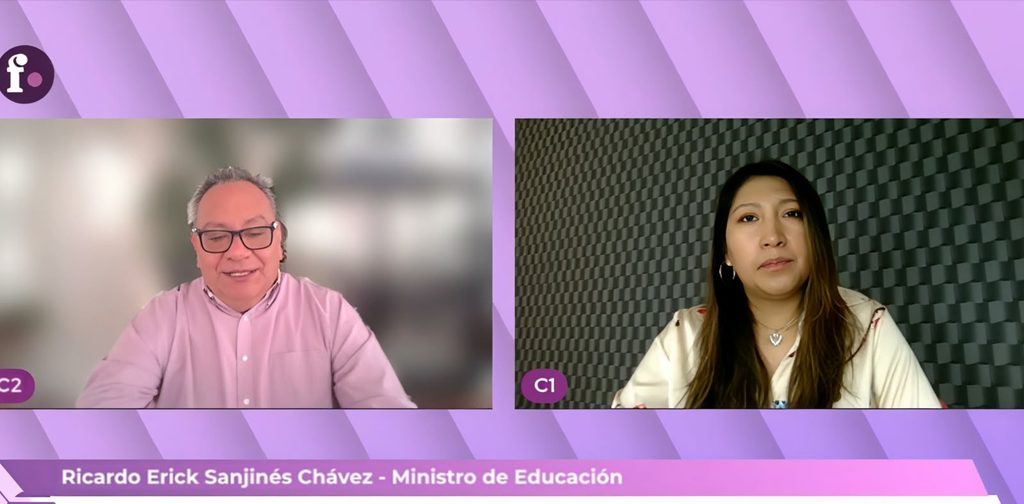 Ministro de Educación, Erick Sanjinés en entrevista con FEM Media.
