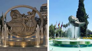 La plaza de las Banderas de Cochabamba en la actualidad y cómo quedará una vez que sea remodelada.