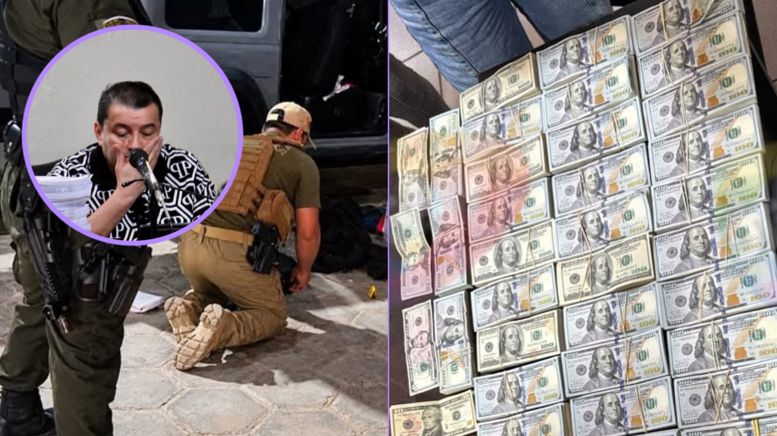 Dinero secuestrado en la caja dentro el vehículo de Jhonny Fernández roza los $us 500.000