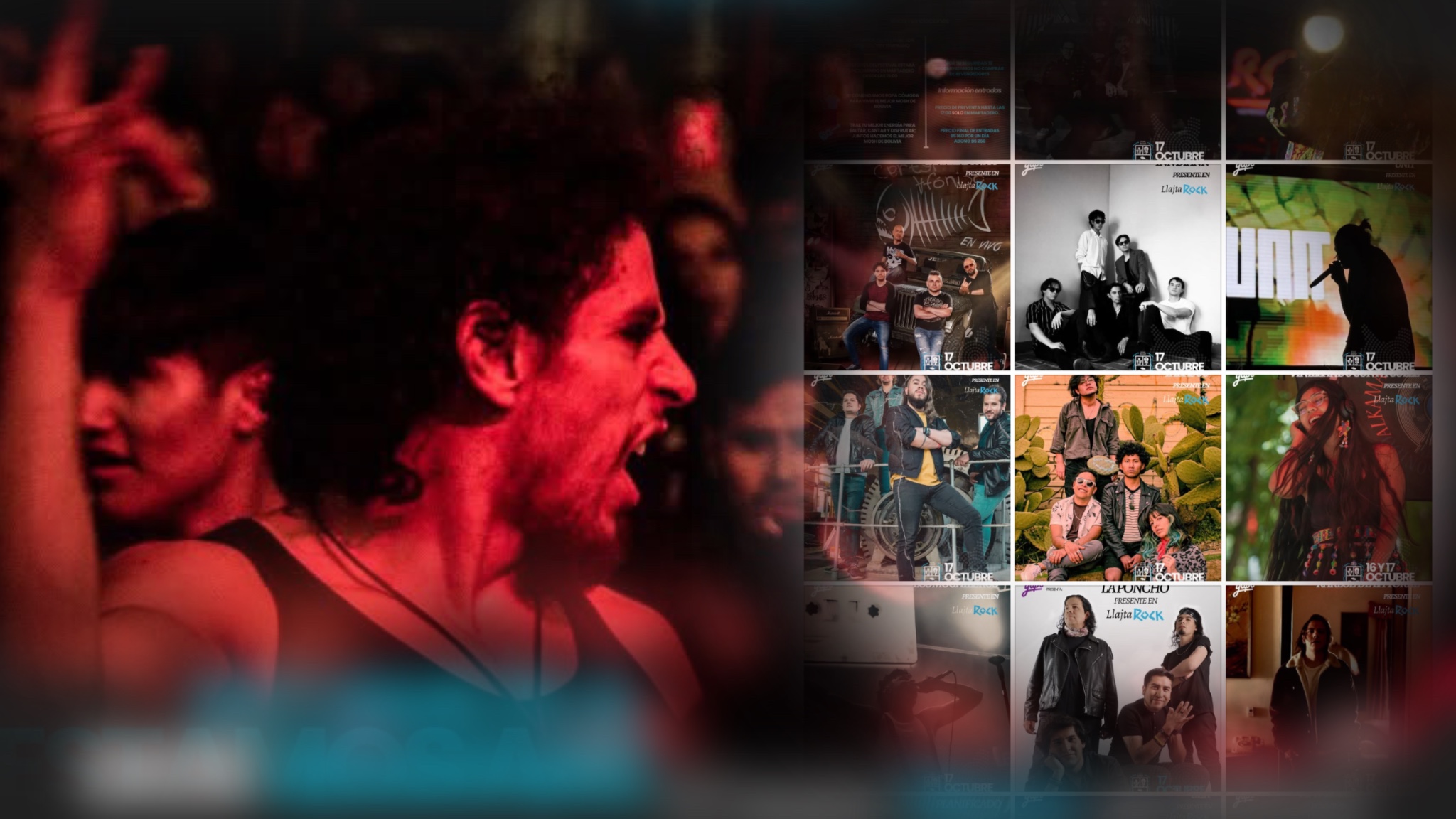 El Llajta Rock 2026 arranca con más de una veintena de bandas. 